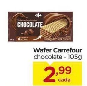 Carrefour Wafer Carrefour chocolate - 105g oferta