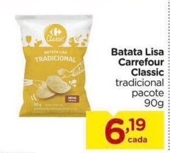 Carrefour Batata Lisa Carrefour Classic tradicional pacote 90g oferta