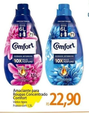 Atacadão Amaciante para Roupas Concentrado Comfort Vários tipos Frasco com 1,5L oferta