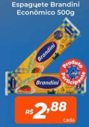 Atakarejo Espaguete Brandini Econômico 500g oferta