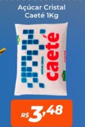 Atakarejo Açúcar Cristal Caeté 1kg oferta