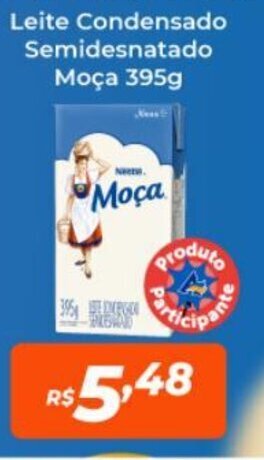 Atakarejo Leite Condensado Semidesnatado Moça 395g oferta