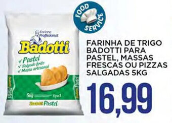 Apoio Mineiro FARINHA DE TRIGO BADOTTI PARA PASTEL, MASSAS FRESCAS OU PIZZAS SALGADAS 5KG oferta