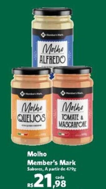 Sam's Club Molho Member's Mark Sabores, A partir de 479 oferta