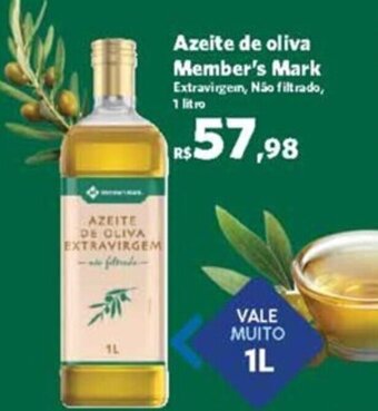 Sam's Club Azeite de oliva Member's Mark Extravirgem, Não filtrado, 1 litro oferta