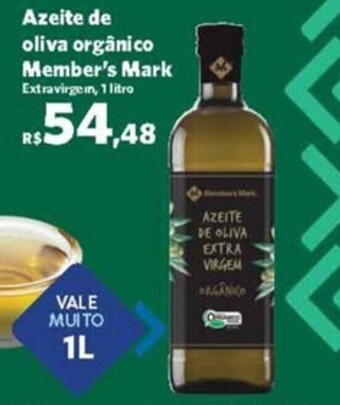 Sam's Club Azeite de oliva orgânico Member's Mark Extravirgen, 1 litro oferta