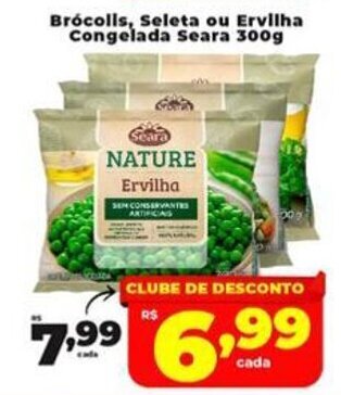 Brócolls, Seleta ou Ervilha Congelada Seara 300g