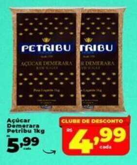 Açúcar Demerara Petribu 1kg