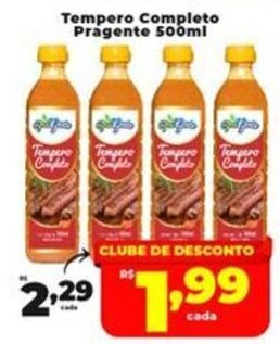 Rede uniforça Tempero Completo Pragente 500ml oferta
