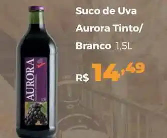 Suco De Uva Aurora Tinto Branco 1.5L