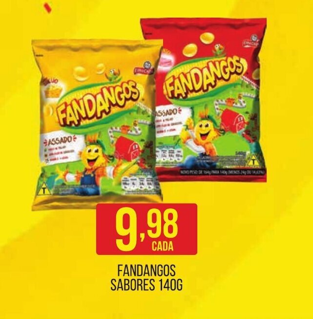 FANDANGOS SABORES 140G oferta na Casagrande Supermercados