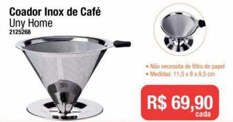Multicoisas Coador Inox de Café Uny Home oferta