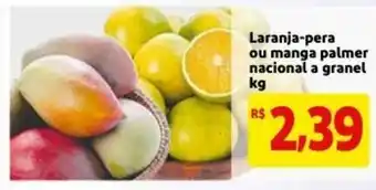 Mercado Extra Laranja-pera ou manga palmer nacional a granel 1kg oferta