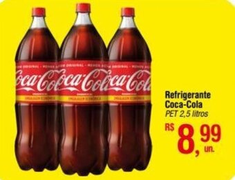 Fort Atacadista Refrigerante Coca-Cola PET 2,5 litros oferta