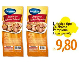 Atacadão Linguiça tipo Calabresa Pamplona Pacote com 400g oferta