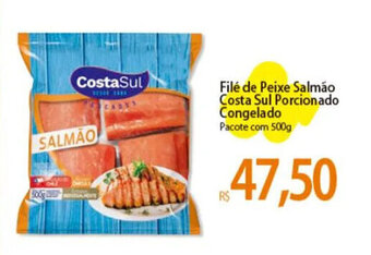 Atacadão Filé de Peixe Salmão Costa Sul Porcionado Congelado Pacote com 500g oferta