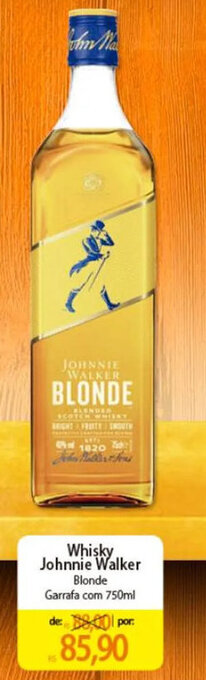 Atacadão Whisky Johnnie Walker Blonde Garrafa com 750ml oferta