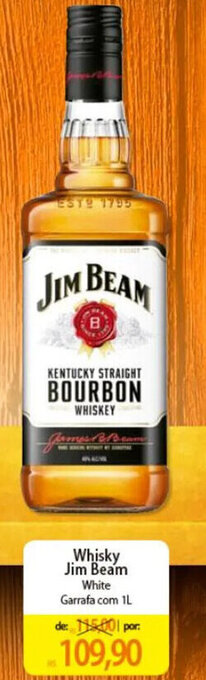 Atacadão Whisky Jim Beam White Garrafa com 1L oferta