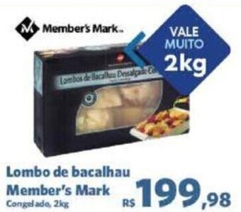 Sam's Club Lombo de bacalhau Member's Mark Congelado, 2kg oferta
