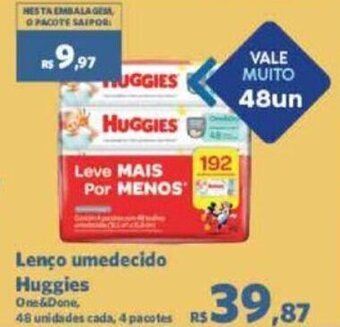 Sam's Club Lenço umedecido Huggies oferta