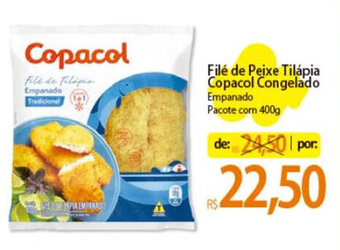 Atacadão Filé de Peixe Tilápia Copacol Congelado Empanado Pacote com 400g oferta