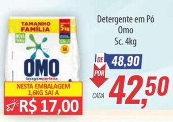 Supermercados BH Detergente em Pó Omo Sc. 4kg oferta