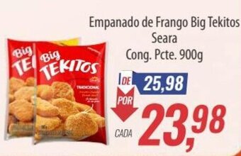 Supermercados BH Empanado de Frango Big Tekitos Seara Cong. Pcte. 900g oferta