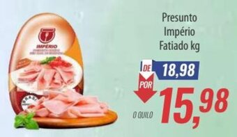 Supermercados BH Presunto Império Fatiado kg oferta