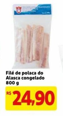 Mercado Extra File de polaca do Alasca congelado 800g oferta