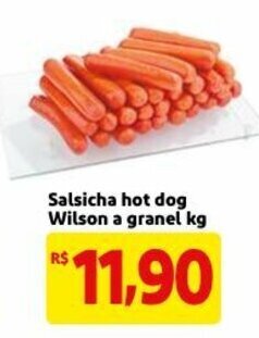 Mercado Extra Salsicha Hot Dog Wilson a granel 1kg oferta