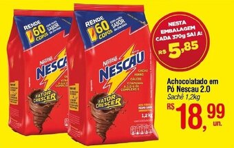 Fort Atacadista Achocolatado em Pó Nescau 2.0 Sachê 1,2kg oferta