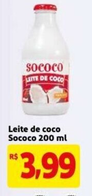Mercado Extra Leite de Coco Sococo 200ml oferta