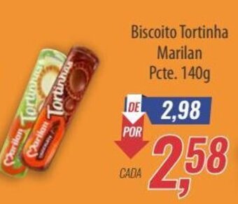 Biscoito Tortinha Marilan Pcte. 140g