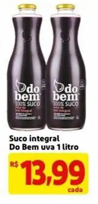 Mercado Extra Suco Integral Do Bem uva 1L oferta