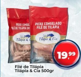 Tonin Superatacado Filé de tilápia tilápia & cia 500g oferta