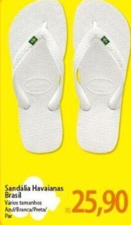 Atacadão Sandália Havaianas Brasil oferta