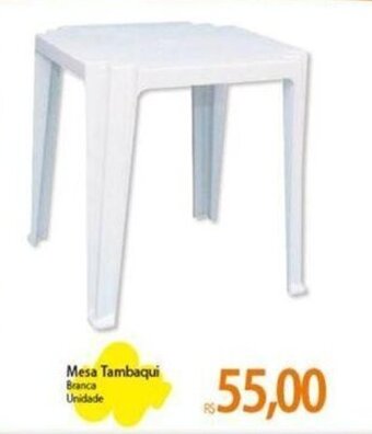 Atacadão Mesa Tambaqui Branca Unidade oferta