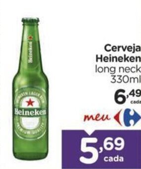 Carrefour Cerveja Heineken Heineken long neck - 250ml oferta