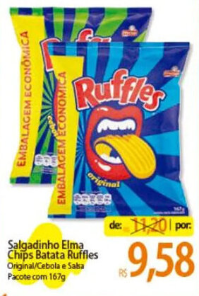 Atacadão Salgadinho Elma Chips Batata Ruffles oferta