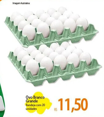 Atacadão Ovo Branco Grande Bandeja com 20 unidades oferta