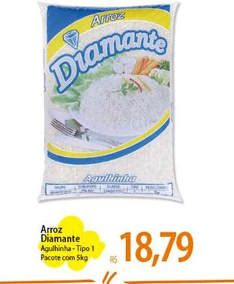 Atacadão Arroz Diamante Agulhinha - Tipo 1 Pacote com 5kg oferta