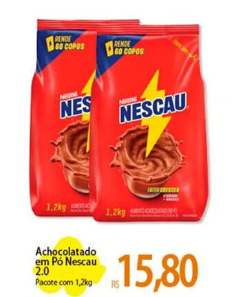 Atacadão Achocolatado em Pó Nescau 2.0 Pacote com 1,2kg oferta