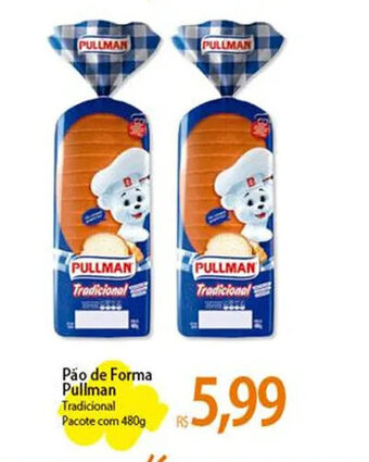 Atacadão Pão de Forma Pullman Tradicional Pacote com 480g oferta