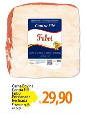 Atacadão Carne Bovina Contra Filé Friboi Porcionada Resfriada Preço por quilo na peça oferta