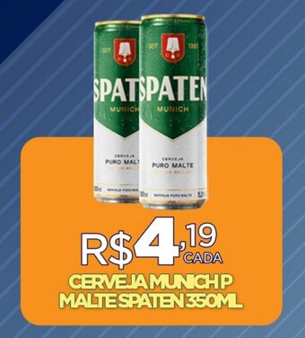 DB Supermercados CERVEJA MUNICH P. MALTE SPATEN 350ML oferta