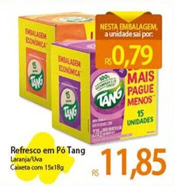 Atacadão Refresco em Pó Tang Caixeta com 15x18g oferta
