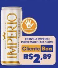 Boa Supermercados Cerveja império puro malte lata 350ml oferta