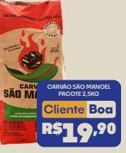 Carvão são manoel pacote 2,5kg