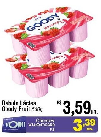 Bebida Láctea Goody Fruit 540g