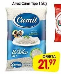 Cercadão Arroz Camil Tipo 1 5kg oferta